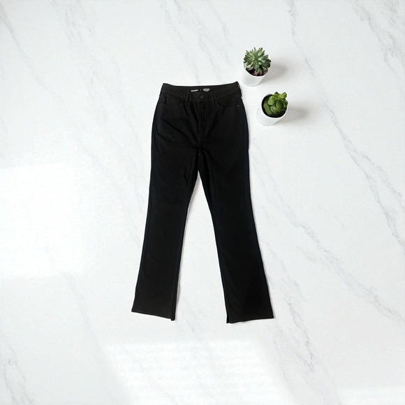 Old Navy Bootcut Black Jeans Women's Size 4 Regular Length Comfort Stretch Denim - Picture 4 of 10